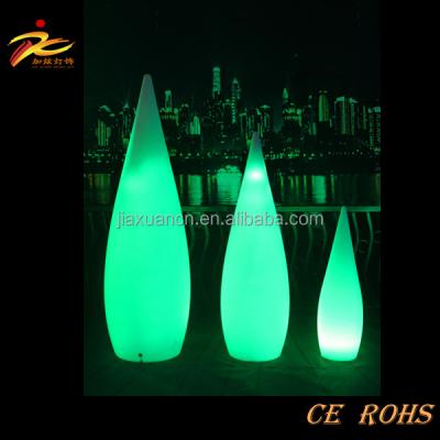 China Custom Modern Plastic Glowing Led Christmas Tree Pillar Lamp / Led Decoration Lamp With Rechargeable Battery Operated By Remote Controller for sale