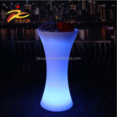 China Modern RGB Battery Operated Waterproof Plastic Garden Led Glowing Rose Flower Pot for sale