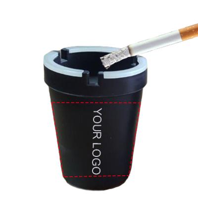 China Any Can Be Custom Car Gift Butt Bucket Ashtray Glow In Dark Cup Style Self Extinguishing Cigarette Ashtray for sale