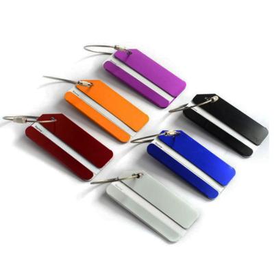 China Luggage Accessories Quality Travel Name Tag Reusable Aluminum Luggage Tag for sale