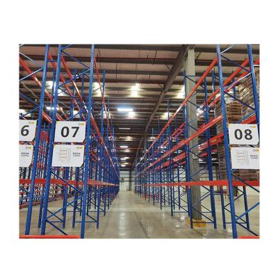 China Industrial Wide Aisle Warehouse Storage System Industrial Forklift Single Deep Pallet Storage Racking Heavy Duty Pallet Rack System for sale