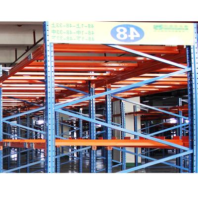 China Hot-selling Q235 Warehouse Heavy Duty Steel Racking System Industrial Storage Rack New Hot-selling 75mm Pitch Adjustable Warehouse Rack Industrial Pallet for sale