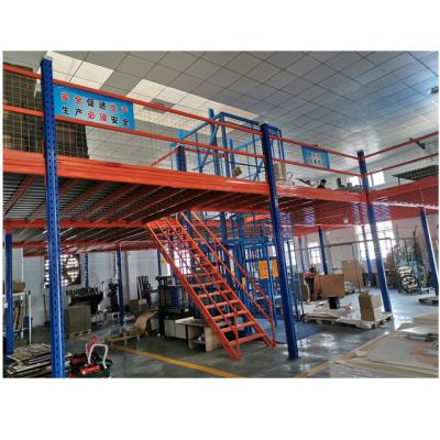 China Corrosion Protection Racks Industries Asseble Heavy Duty Industrial Mezzanine Storage Warehouse Racking Mezzanine Steel Rack for sale