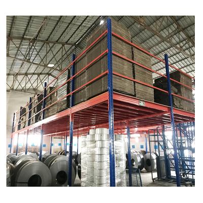 China Wholesale Price Corrosion Protection Adjustable Heavy Duty Storage Shelving Assemble Metal Platform Racking Warehouse Mezzanine Warehouse Shelves for sale