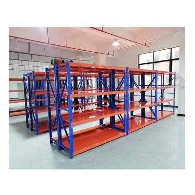 China Corrosion Protection Factory Storage Boltless Full Span Rack Warehouse Shelving Design Powder Adjustable Warehouse Shelf Liner Racking for sale