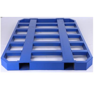 China Reusable Galavnized Steel Pallet Factory Price Two Way Racking And Storage Solutions 4 Way Pallet 2000kg 1.2mx0.8m for sale