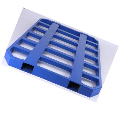 China Reusable Galvanized Steel Metal Pallet 1000kg Logistics Metal Pallet 2 Way Warehouse Pallet for sale