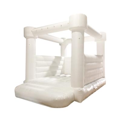 China Wedding Big Bounce House Inflatable White Kids Inflatable Bounce House For Party for sale