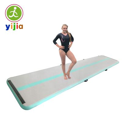 China Gymnasium Mat Gymnastics Floor For Sale collapsing from gymnastics factory price 8M Inflatable Air Track for sale