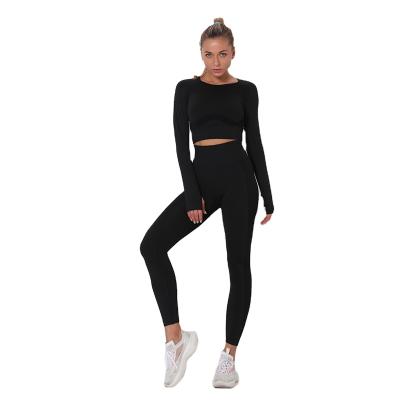 China Breathable Women Wholesale Custom Gym Clothing Yoga Set Yoga Bra And Leggings for sale