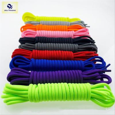 China Round Jieli Fashion Top Quality Ferret Plastic Rope Around Braided Laces With Various Lengths for sale