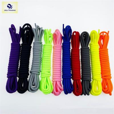 China Round Jieli Custom Round Colored Simple Polyester Laces For Sneakers for sale