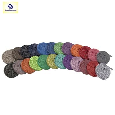 China Custom Jieli 9mm flat colorful reflective yeezy laces for sport running shoes for sale