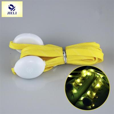 China Round Jieli Led Lighting Recycled Nylon Laces Led Shoe Lace for sale