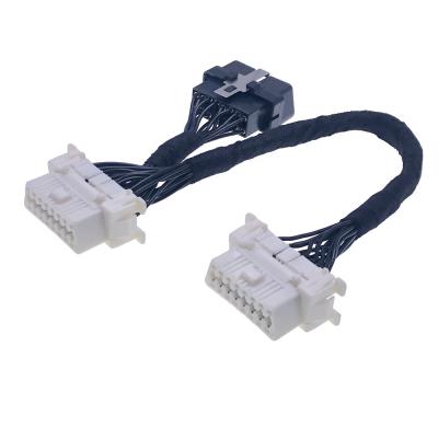 China Universal Obd2 Splitter Car Scanner obd2 OBD Diagnostic Tool Split Y Cable OBD Connector OBD Cable for sale