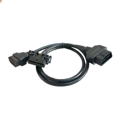 China OBD II diagnostic extension obdii male obd 2 female to cable y splitter j1962 for sale