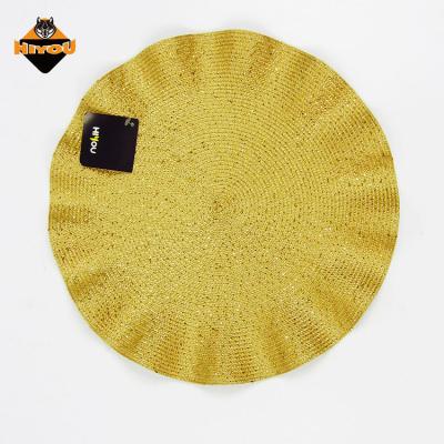 China Sustainable Professional Supply Wedding Table Decoration PP Woven Fabric Place Mat for sale