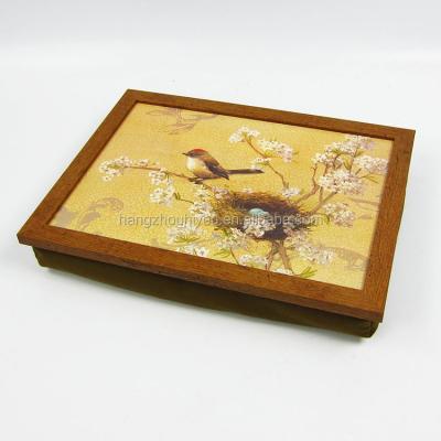 China Manufacturer Supply High Strength Marble Serving Tray Wooden Laptray Directly for sale