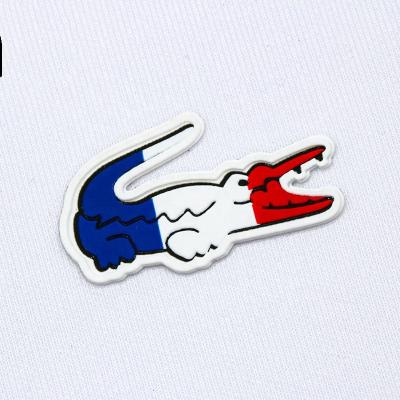 China Hot Selling Custom Made Apparel Washable Sew On Iron On Soft PVC Silicone Rubber Logo Patch 3d Patch For Apparel Logo Rubber Label for sale