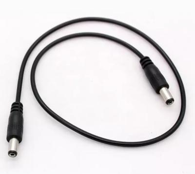 China Electronic OEM ODM DC cable male to male 5.5*2.1mm monitoring power cable double male round hole charging cable for sale