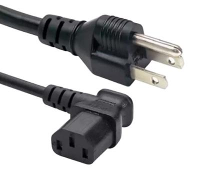 China Electronic USA 3 Pin Plug power cord female mains cable leads conform American US America Canada standard for sale