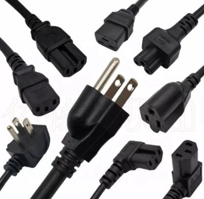 China Electronic OEM ODM  factory directly supply Standard 5-15P to angle IEC 320 C5 Laptop Power Cord Cable 18AWG for sale