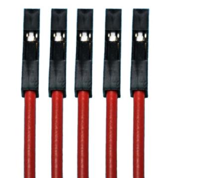 China Electronic processing custom Factory direct  supply 2.54 Red and black single branch DuPont terminal cable for sale