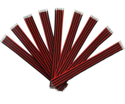 China Electronic 2468 red and black cable 22AWG 6P 8P double XH2.54 plug custom ribbon cable for sale