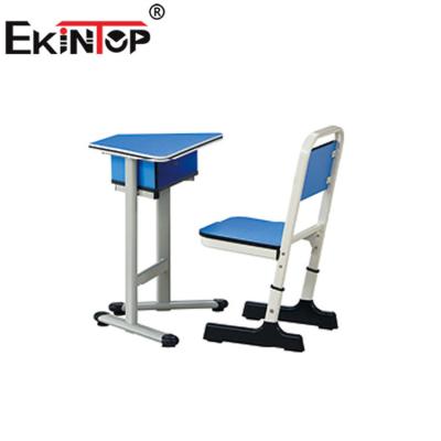 China Popular New School Furniture School Student Desk Ekintop Project Study Chairs For Students With Tablet Arm For 2020 for sale