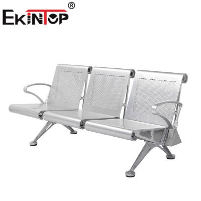 China Ekintop Commercial Hot Sale Furniture Stainless Steel Comfortable Waiting Chairs for sale