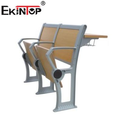 China Hot Sale Simple Theater Chair Folding Lecture Hall Chair Ekintop Student School Furniture School University Office Foldable Desk Chair for sale