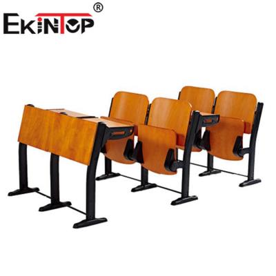 China Simple Student School Furniture School Desk Ekintop School Desks University Classroom Furniture Modern Lecture Room Chair With Desk for sale