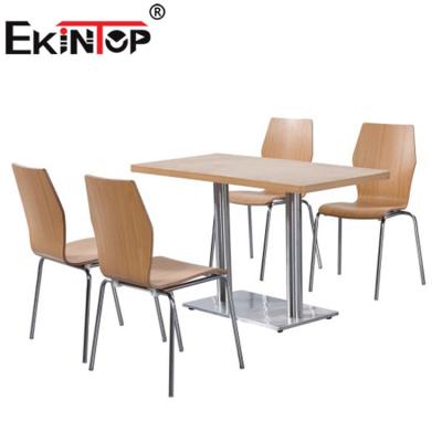 China Ekintop Modern Hot Sale Modern School Dining Chair And Table For Canteen Made In China for sale