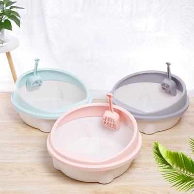 China Lealoncat Factory Direct Sales Double-layer Plastic Cat Litter Box Furniture Toilet Viable Small Self-cleaning Sale for sale