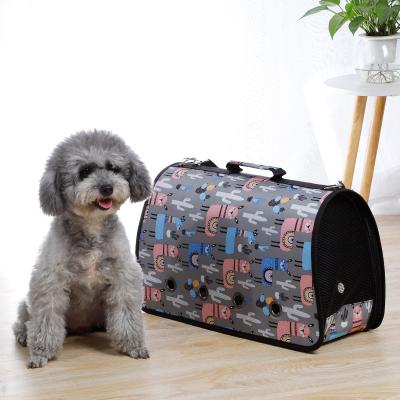 China Hot Selling Breathable Pet Products Folding Portable Small Size Cat Dog Carrier Tote Pet Carry Travel Bag Carrier for sale