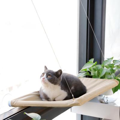 China Lealoncat New Viable Safety Suction Cups Space Saving Sun Lounger Mounted Cat Window Perch Bed Cat Hammock for sale