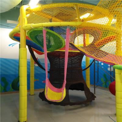 China Kids Playing Colorful Rainbow Tree Nets Rope Nets Customized Indoor Climbing Playground for sale