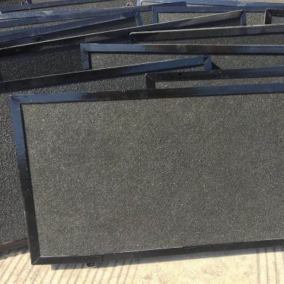 China Factory Highly Efficient Acoustic Fireproof Fiberglass ACHAcoustic Sound Absorption Black Color Ceiling Tiles For Cinema Market for sale