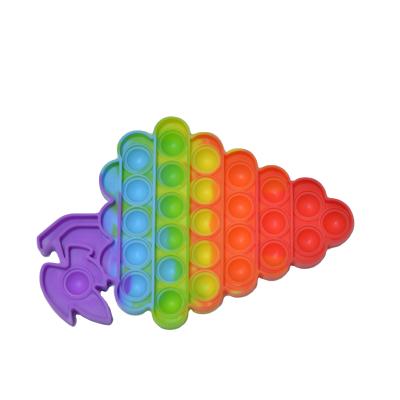 China Factory direct sales non-toxic eco-friendly push bubble silicone grape model toy puzzle game for sale