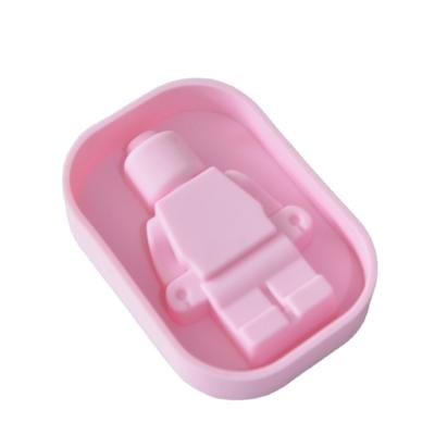 China New Arrivals Cheesecake Mold Hole Robot Single Viable Silicone Mold Baking Mold for sale