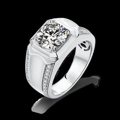 China TRENDY Hot Sale Design Fashion Jewelry Rings 925 Silver Moissanite Ring For Men And Women Party Gift for sale