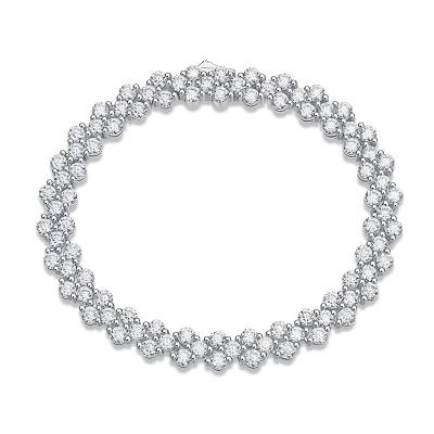 China TRENDY Hot Selling Moissanite S925 Fashion Canon Silver Bracelet For Women for sale