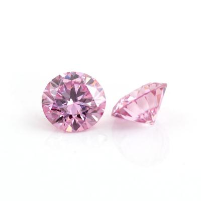 China Hot Selling Color Or Fire Pink Play Around Loose Diamond 3.0-6.0 Mm Brilliant Cut Loose Moissanite for sale