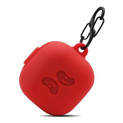 China Scratch-Resistant Silicone Case For Samsung Galaxy Buds Lively And Easy Carrying Portable Protective Case Cover With Key Chain for sale