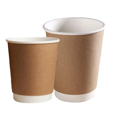 China Disposable Custom Printed Logo 6oz 8oz 9oz 10oz 14 oz 16oz Ripple Double Wall Disposable Recycle Paper Coffee Cup For Hot Drinks Paper Cups for sale