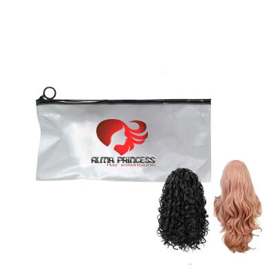 China Large Recyclable Mini Size Recyclable Lock Bags For Wig Packaging, Printing Logo T-shirt Apparel Matte Frosted Zipper Bag Swimwear for sale