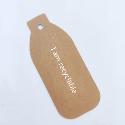 China Custom Luxury Recyclable Clothing Label Recyclable Label Recyled Swing Garment Paperboard Cardboard Label Degradable Tag for sale