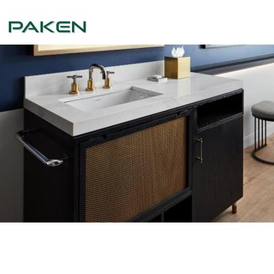 China Durable Chinese Hotel Bedroom Bathroom Toilet Vanity Cabinets With Two Drawers for sale