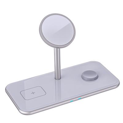 China Convenient OEM Magnetic 3in1 Qi Charger Wireless Radio Charging Qi Charger Mobile Phone Radio Charging for phone12/phone13 for sale