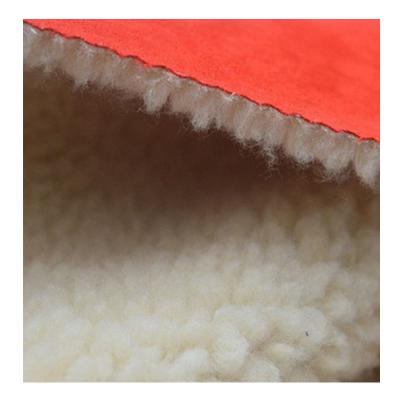 China Factory sale waterproof sherpa fleece suede fabric 330gsm for sale